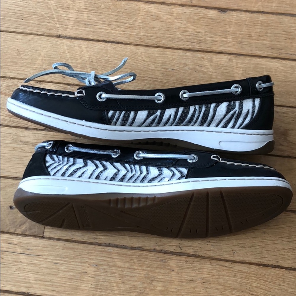Sperry zebra shoes